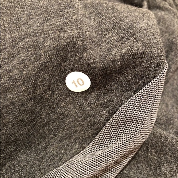 LULULEMON ATHLETICA Heathered Black French Cotton ALL TIME SWEATPANTS 10 LARGE - Picture 8 of 8